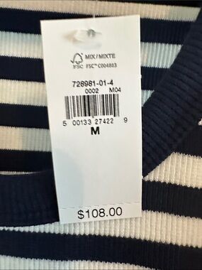 GAP Women's Maxi Dress Navy and White Striped